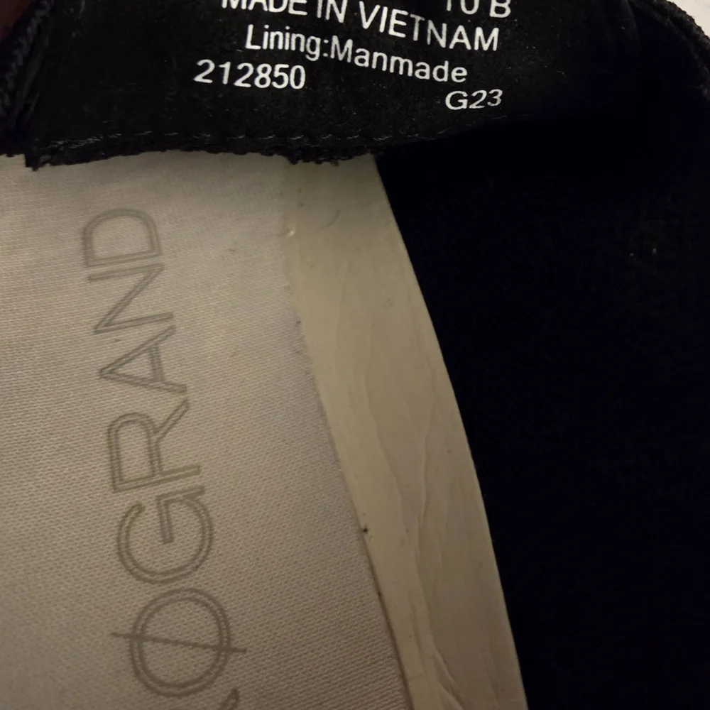 Cole Haan Zerogrand W06723 Women’s 10 B Black Knit‎ Lace Up Oxford Sneakers...